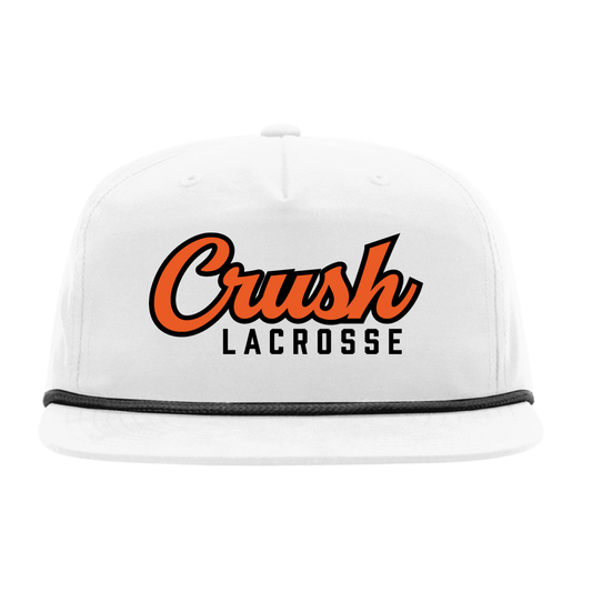 CRUSH VINTAGE ROPE HAT - WHITE/BLACK