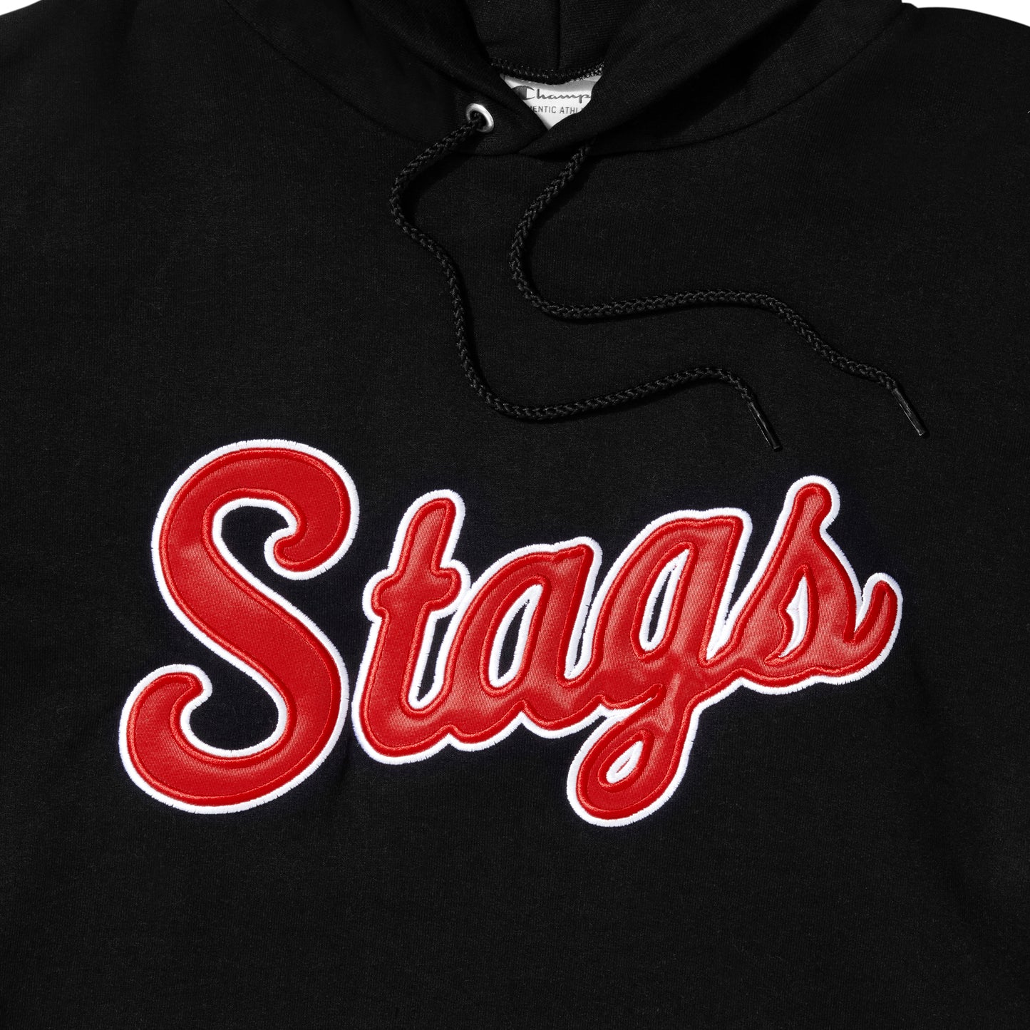 Stag Script Hoodie | Black