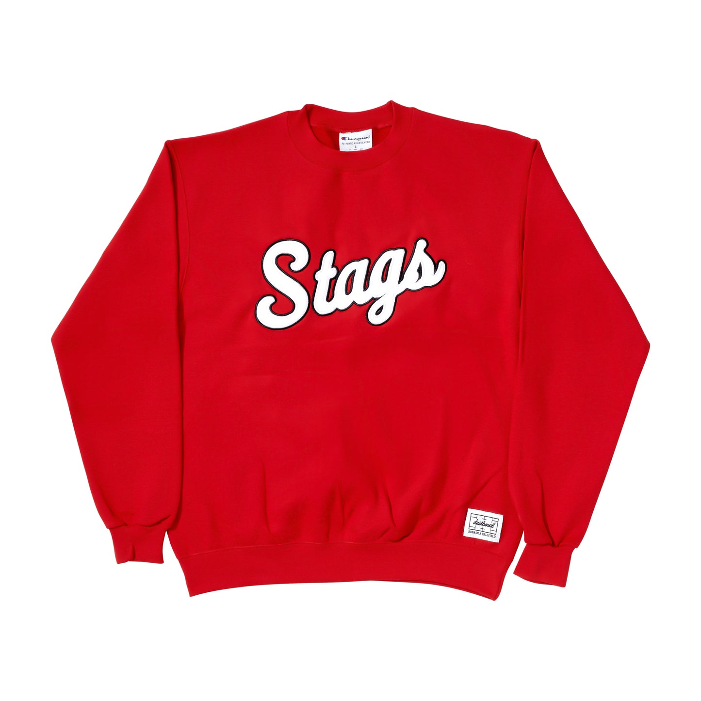 Stag Script Crewneck | Red