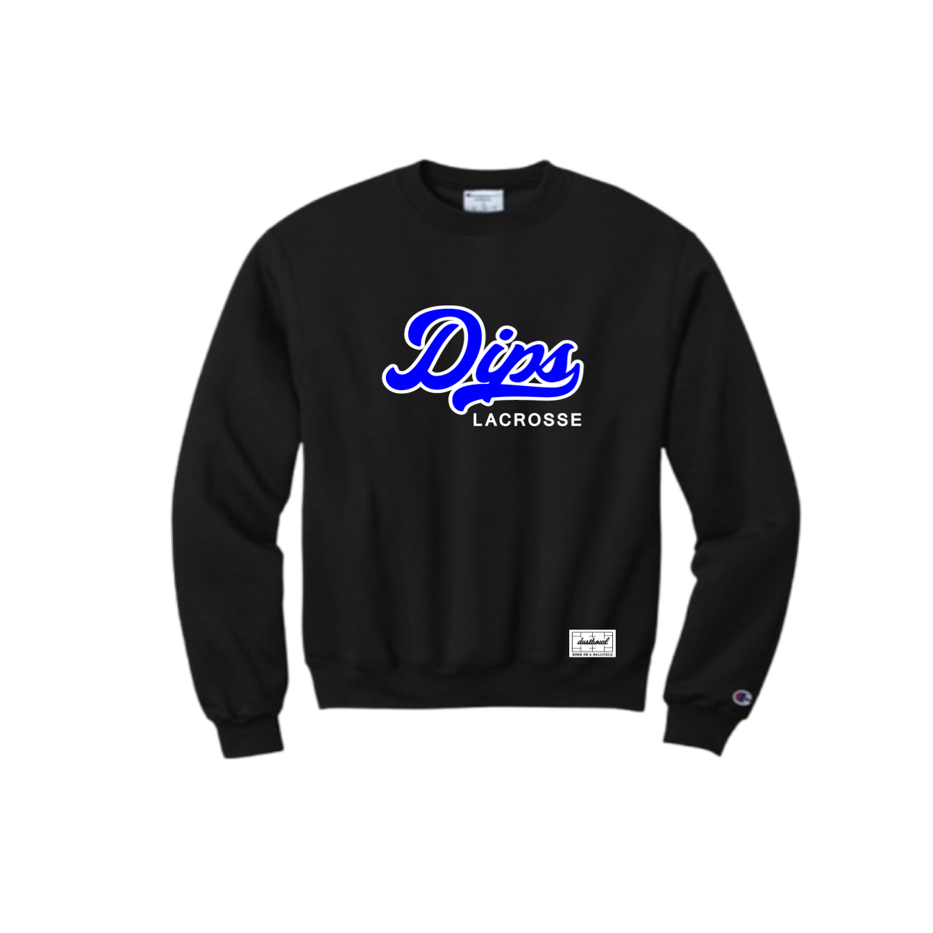 DIPS LACROSSE CREW NECK | BLACK
