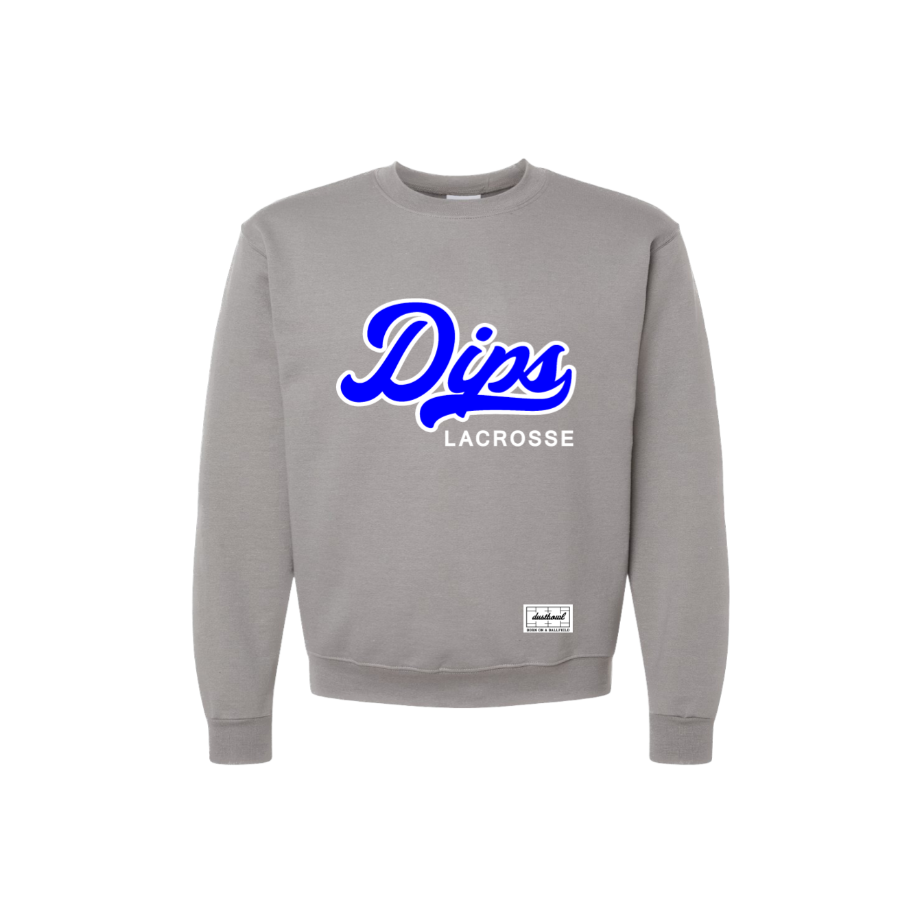 DIPS LACROSSE CREW NECK | GRAY