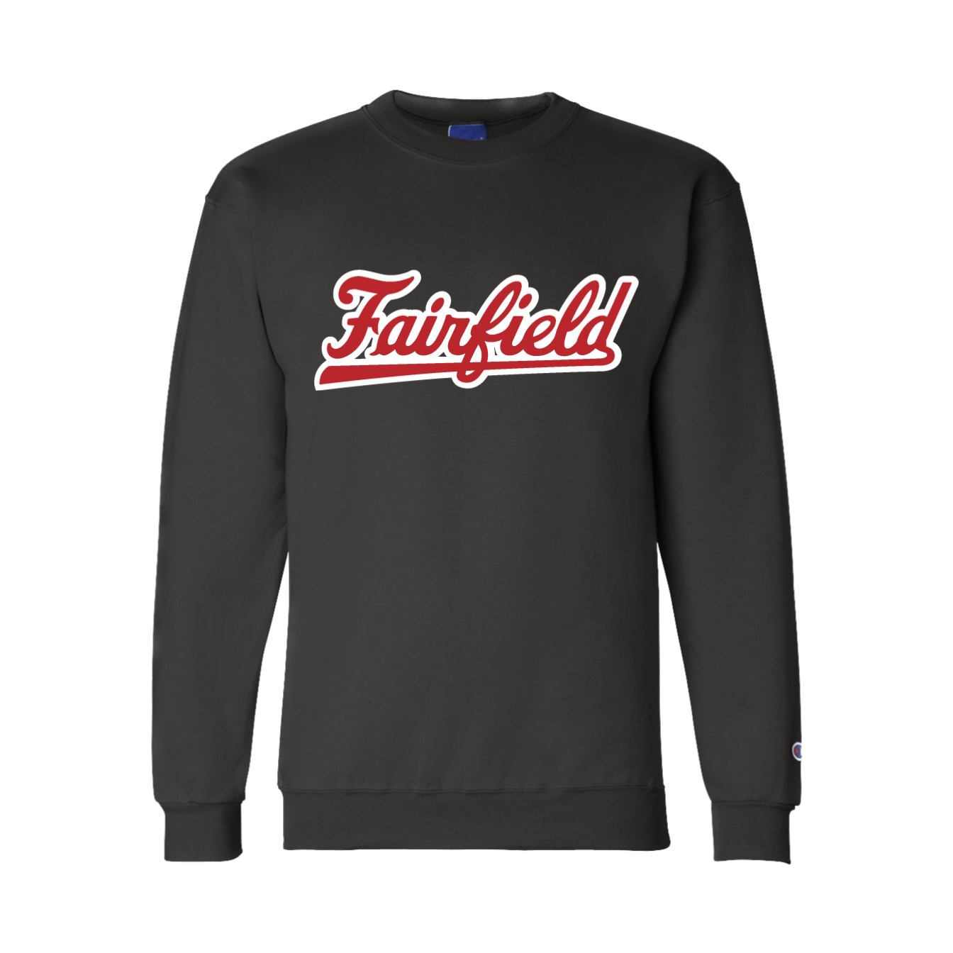 FAIRFIELD | SCRIPT CREW NECK | BLACK