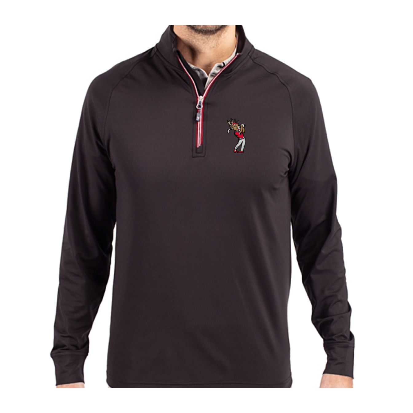 FAIRFIELD U. | Golfing Lucas Cutter & Buck Quarter Zip w/ Contrast Zipper
