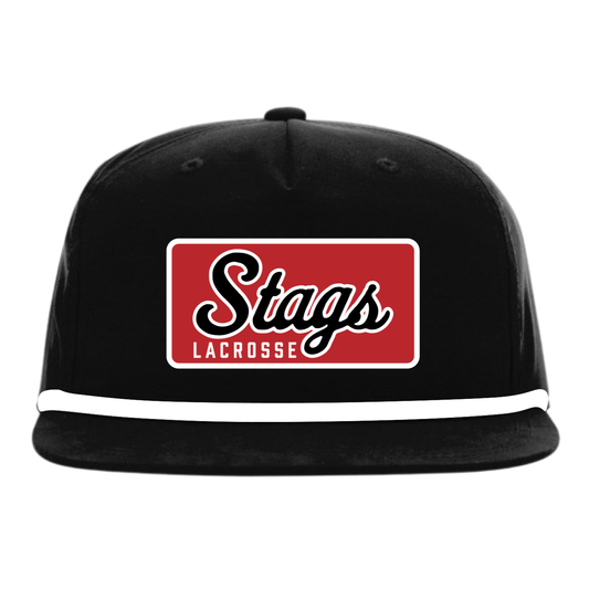 FAIRFIELD | STAGS LACROSSE PATCH ROPE HAT | BLACK
