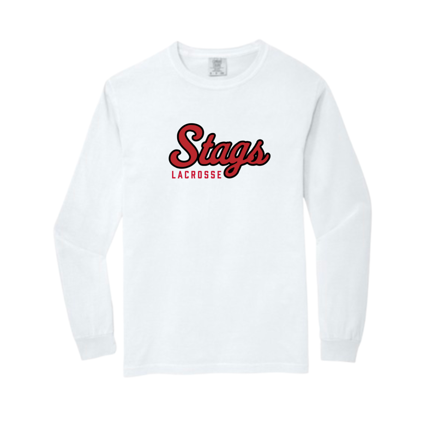 FAIRFIELD |STAG LACROSSELONG SLEEVE TEE | WHITE