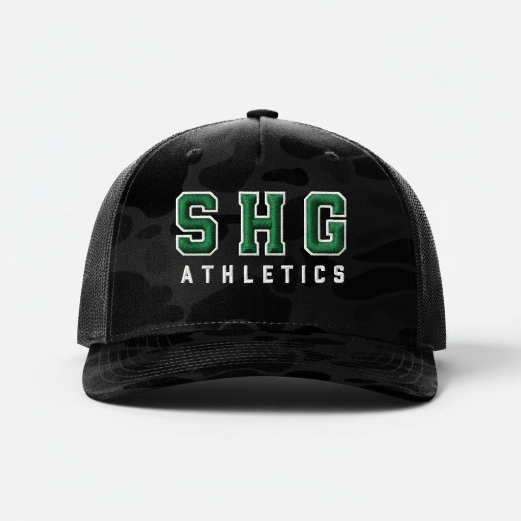 SACRED HEART ATHLETIC | CAMO TRUCKER