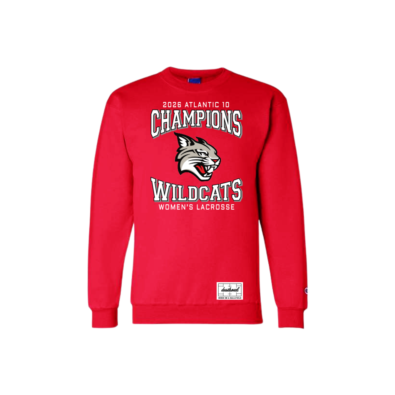 DAVIDSON | A10 CHAMPS RED CREWNECK SWEATSHIRT