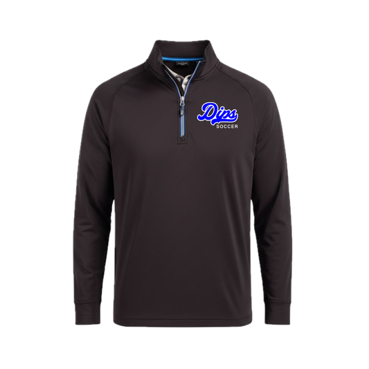 DIPS SOCCER | BLACK CONTRAST QUARTER ZIP