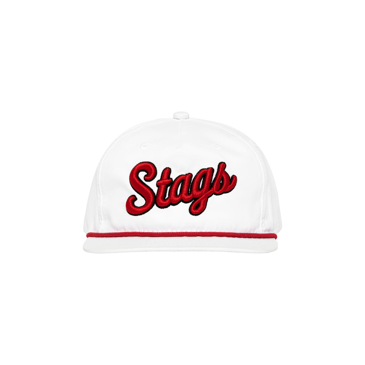 Script Hats Stag Script Hat | White & Red – Dustbowl Hats