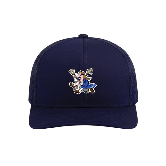 Running Dips Navy Trucker Hat