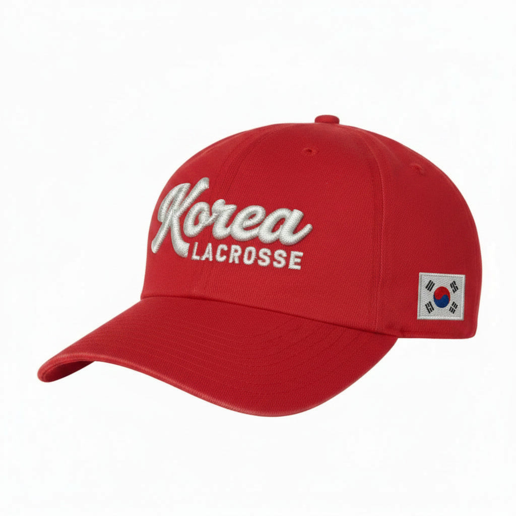 KOREA LACROSSE | RED BALLCAP