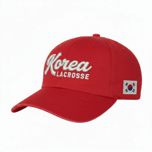 KOREA LACROSSE | RED BALLCAP