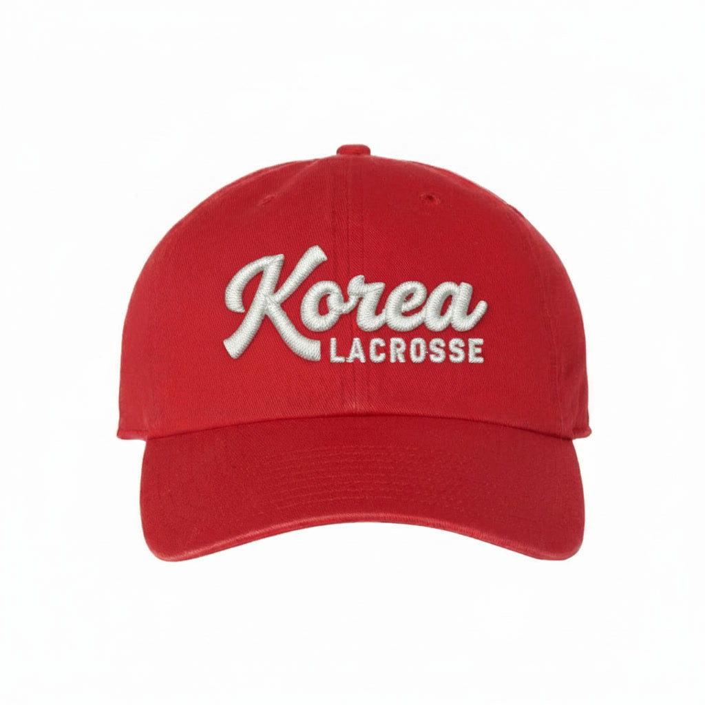 KOREA LACROSSE | RED BALLCAP