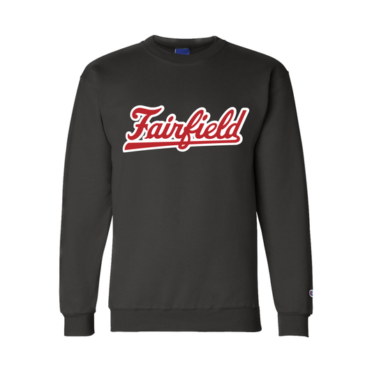 FAIRFIELD | SCRIPT  CREW NECK | BLACK