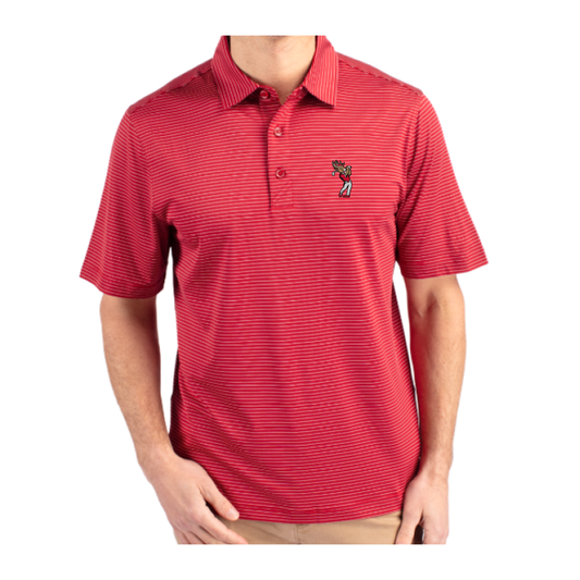 FAIRFIELD U. | Golfing Lucas Cutter & Buck Pencil Stripe Polo