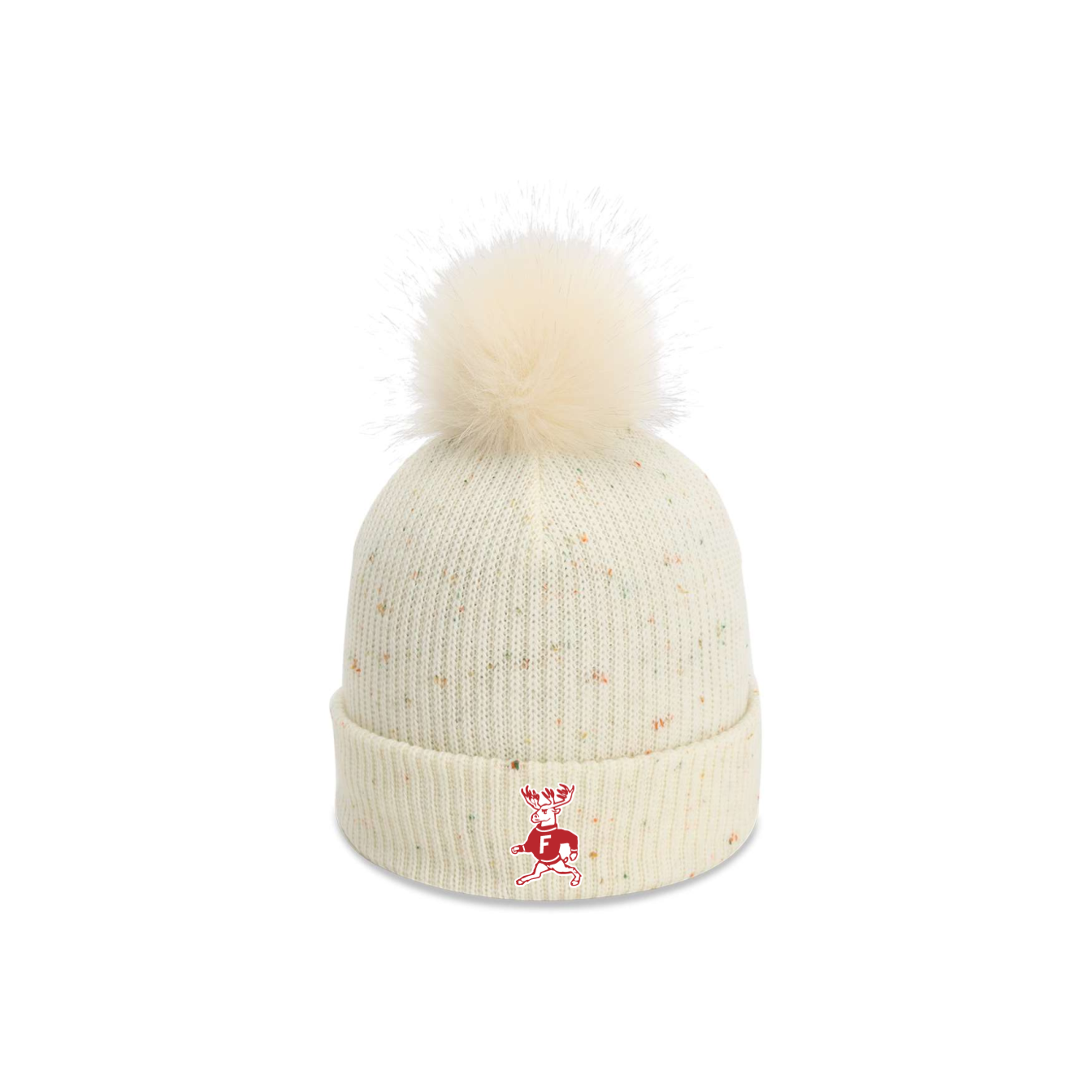 Lil Stag Beanie | Imperial Pom White