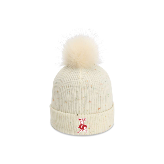 Lil Stag Beanie | Imperial Pom White