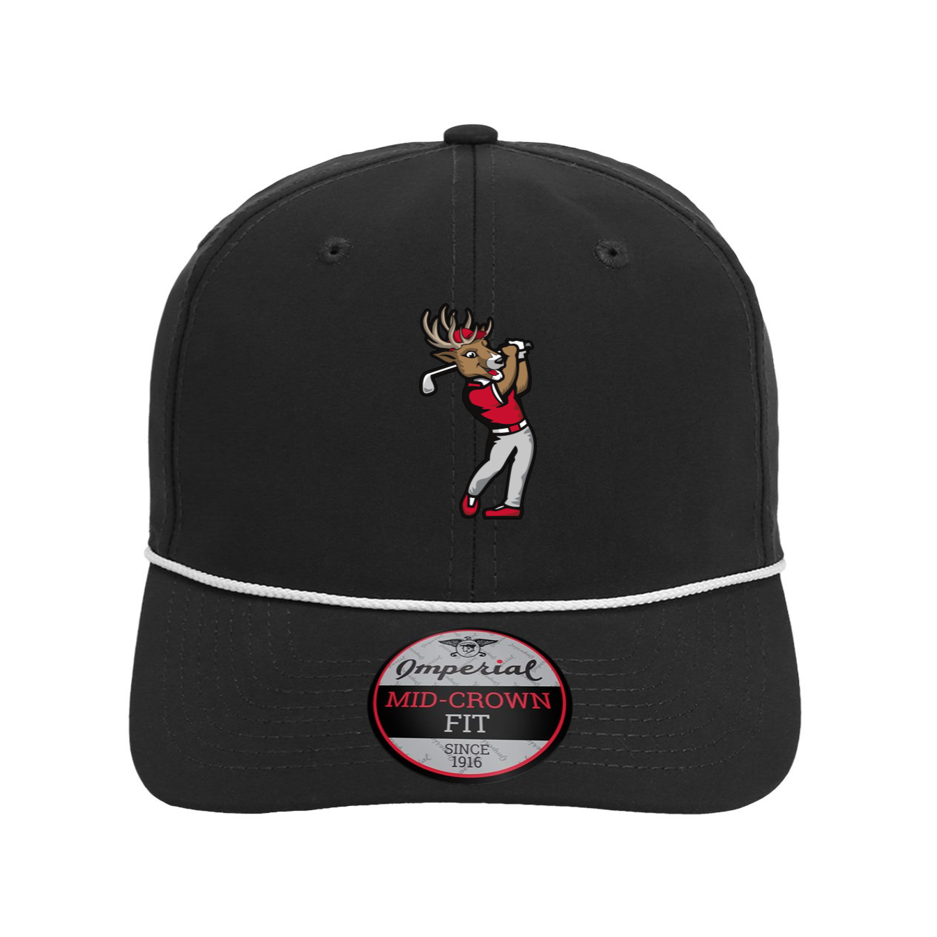 FAIRFIELD U. | Golfing Lucas Imperial Black/White Rope